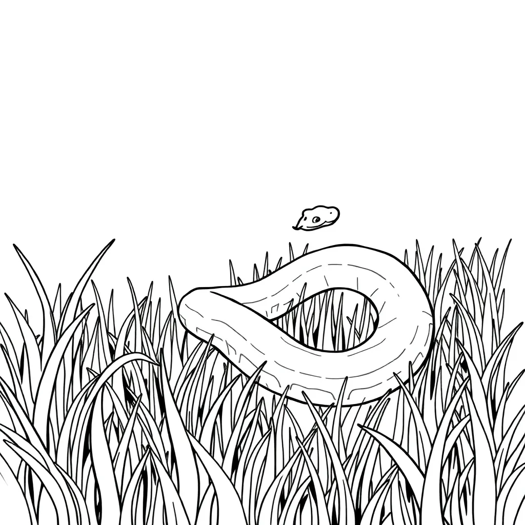 Snake coloring page