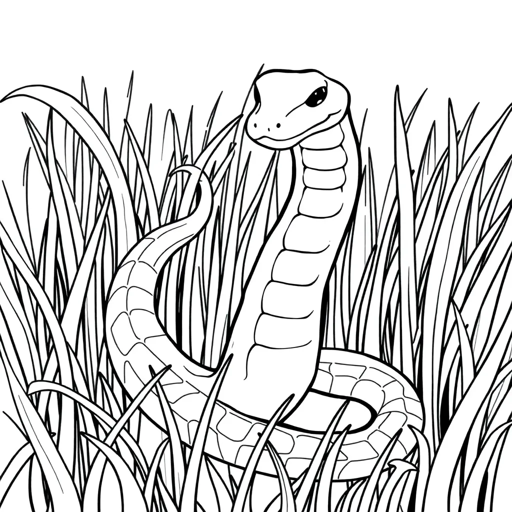 Snake coloring page