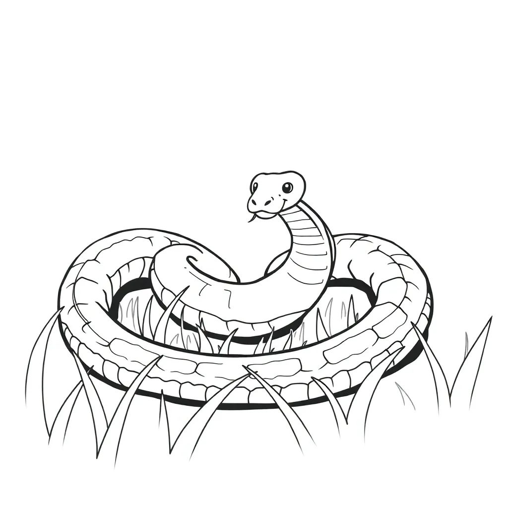 Snake coloring page