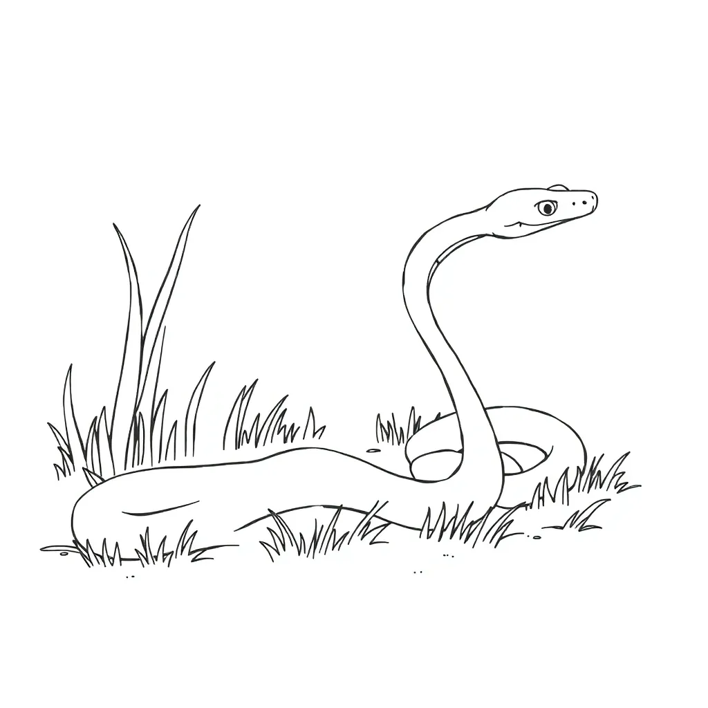 Snake coloring page