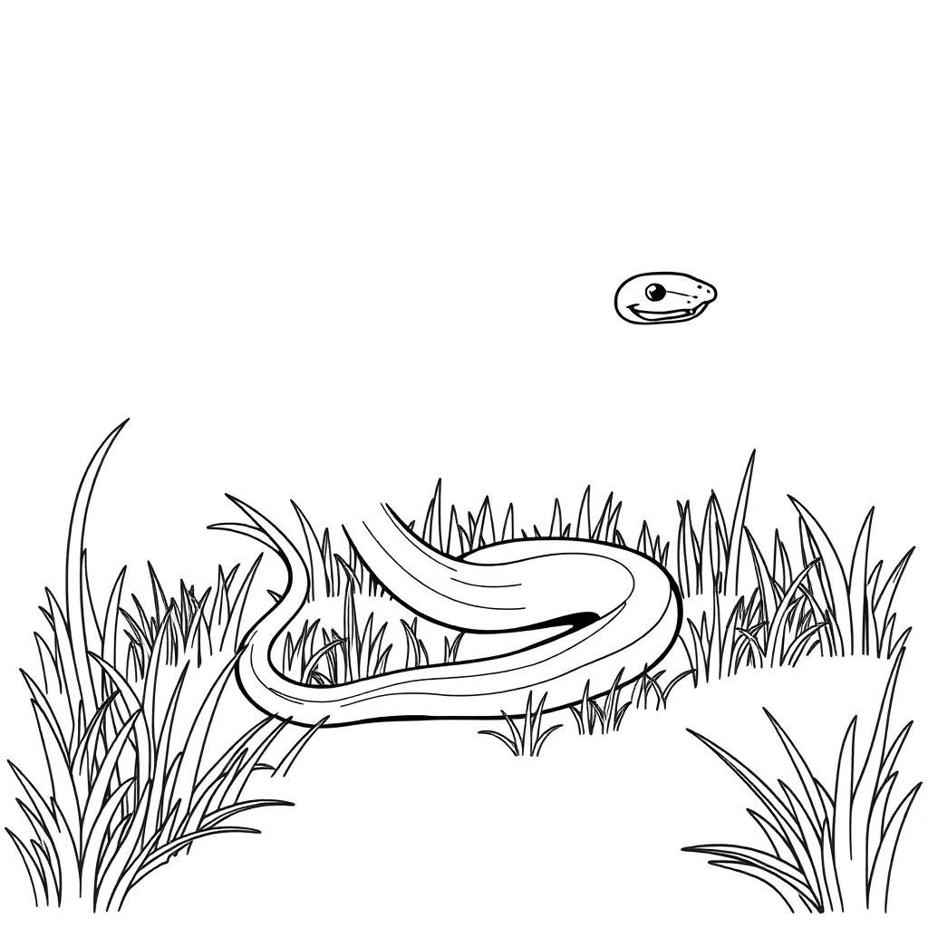 Snake coloring page