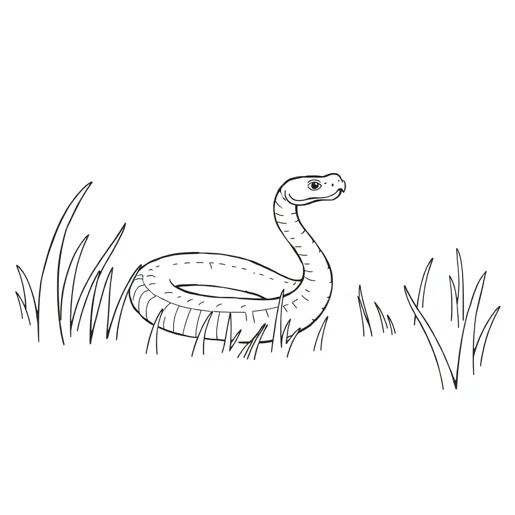 Snake coloring page