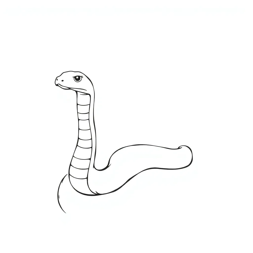 Snake coloring page