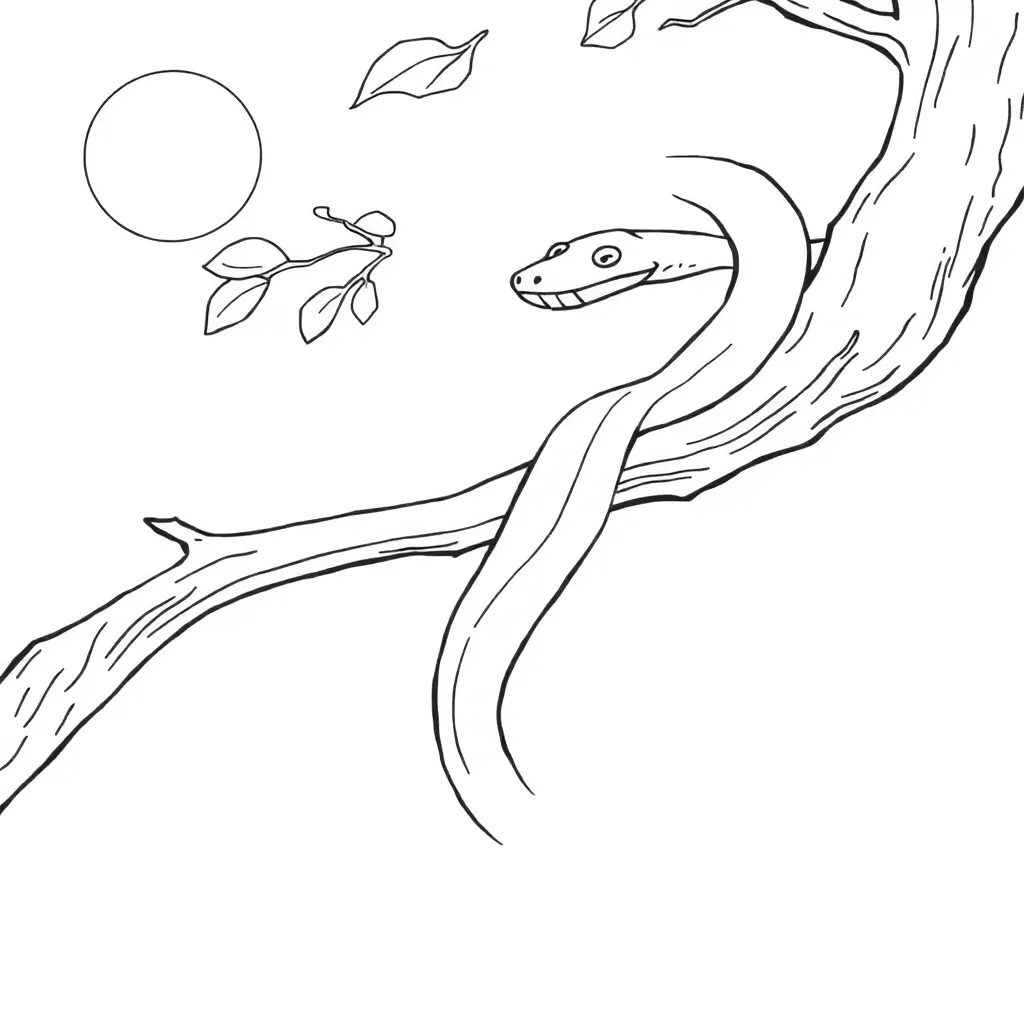 Snake coloring page