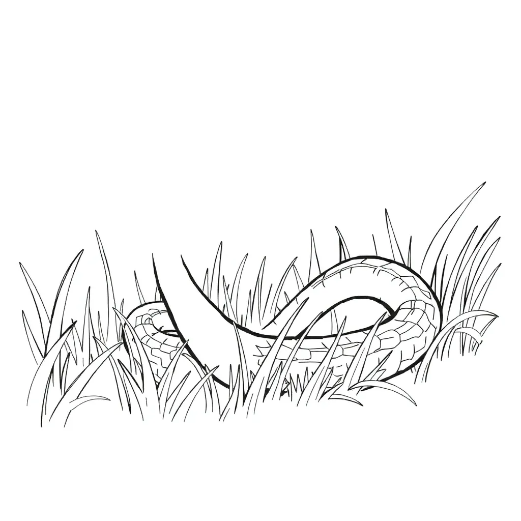 Snake coloring page
