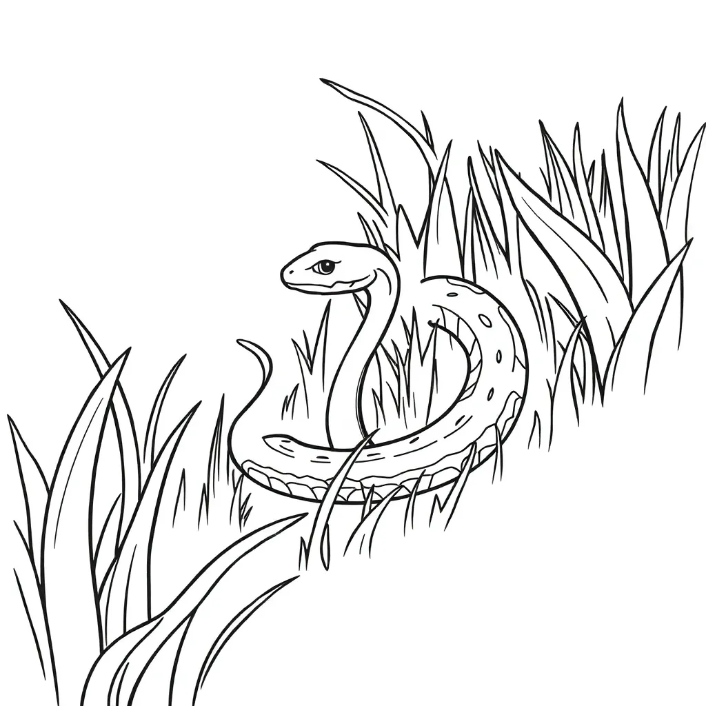 Snake coloring page