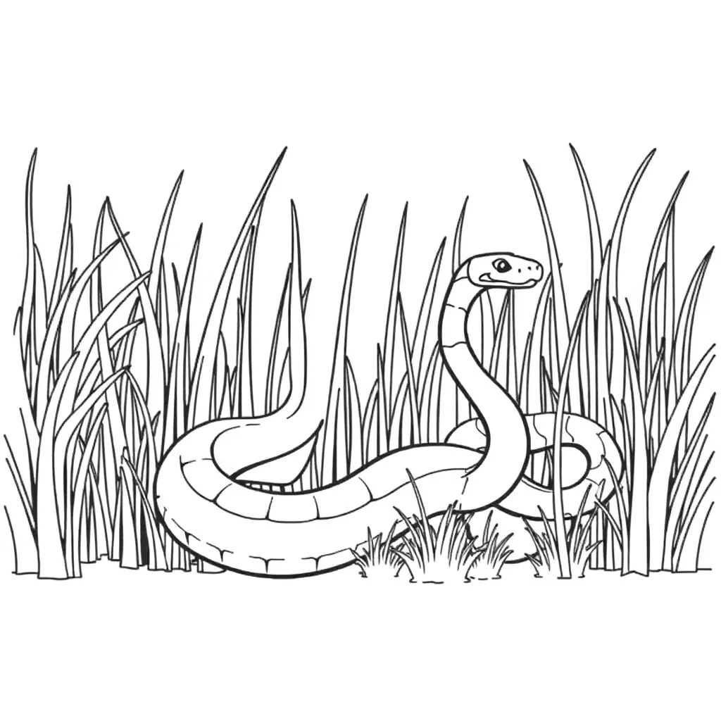 Snake coloring page