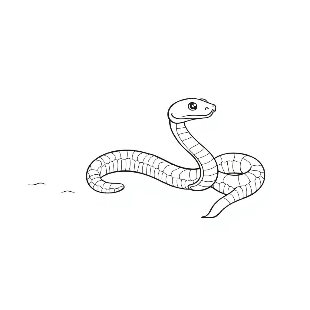 Snake coloring page