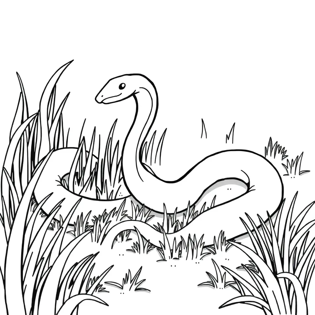 Snake coloring page