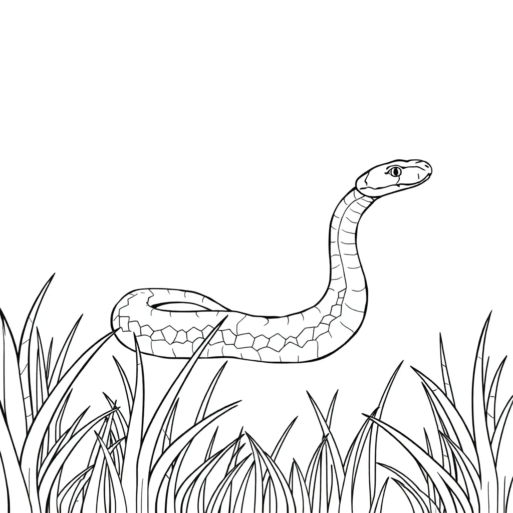 Snake coloring page