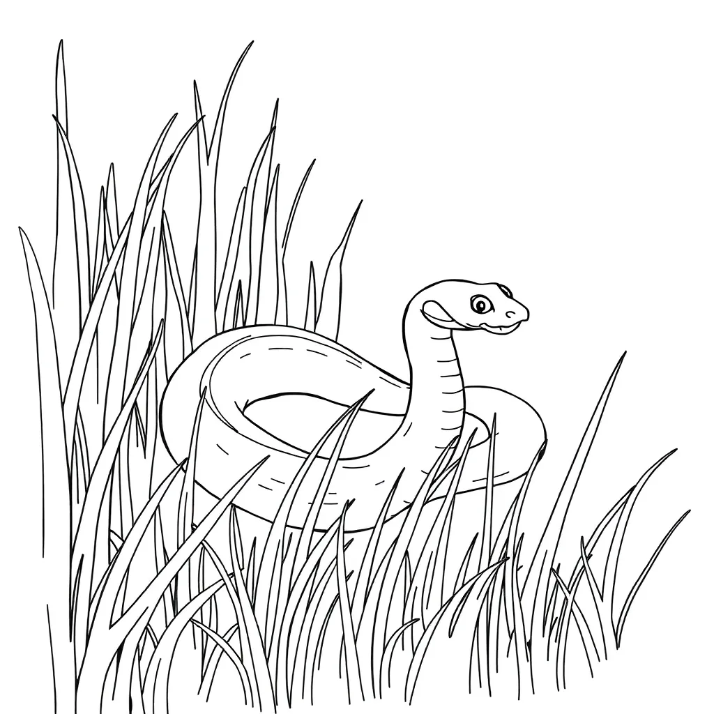 Snake coloring page