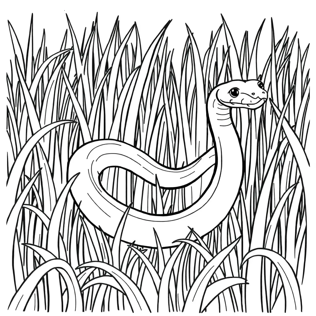 Snake coloring page