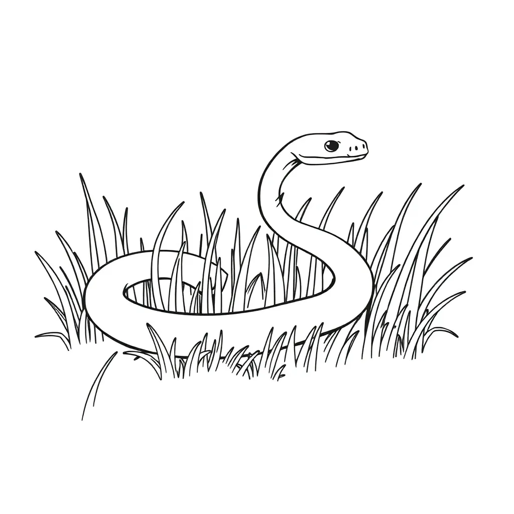 Snake coloring page