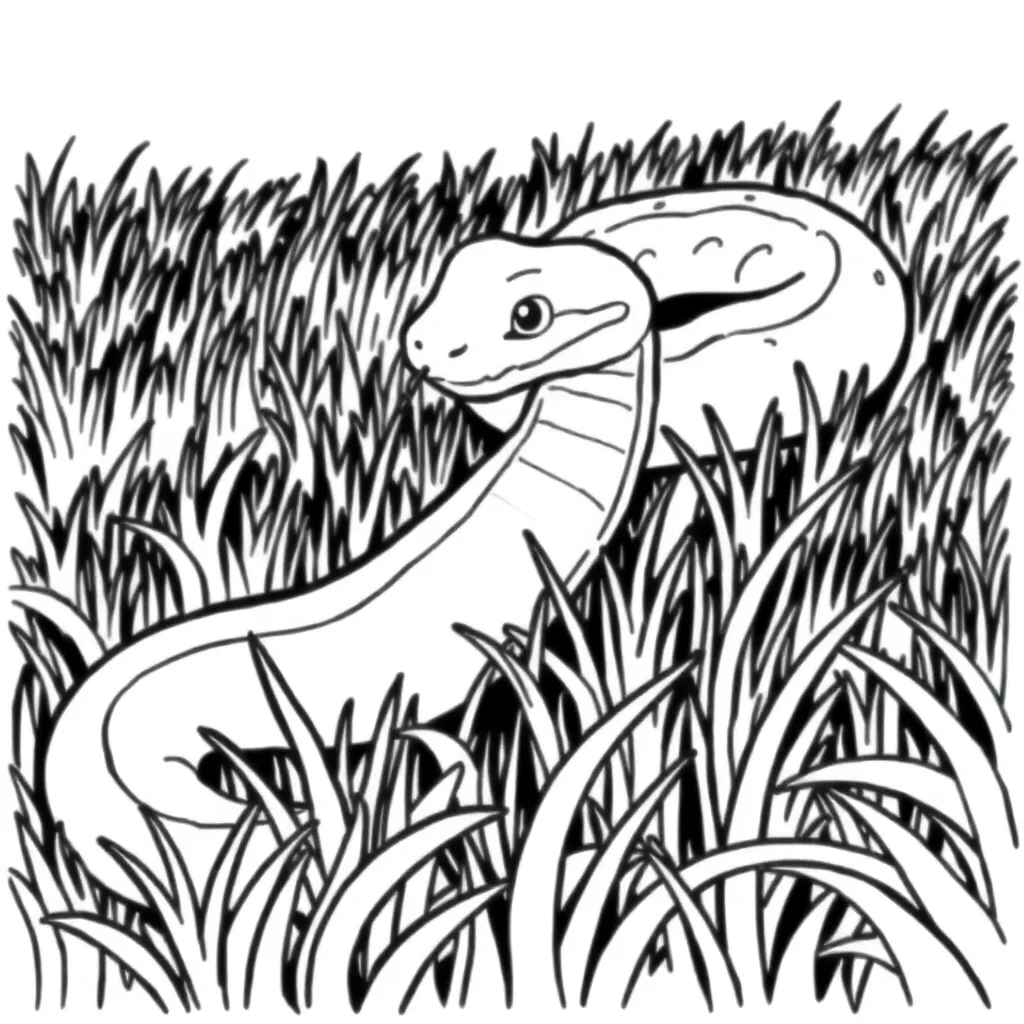 Snake coloring page