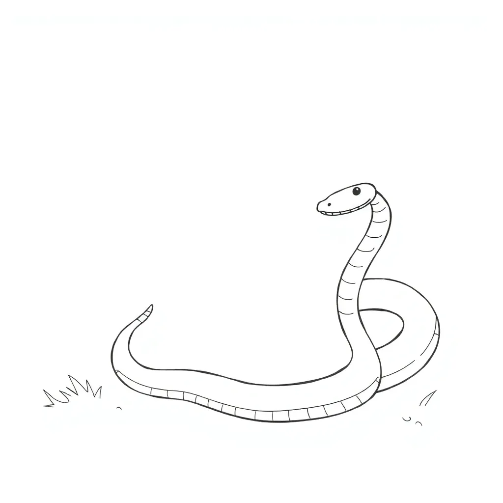 Snake coloring page