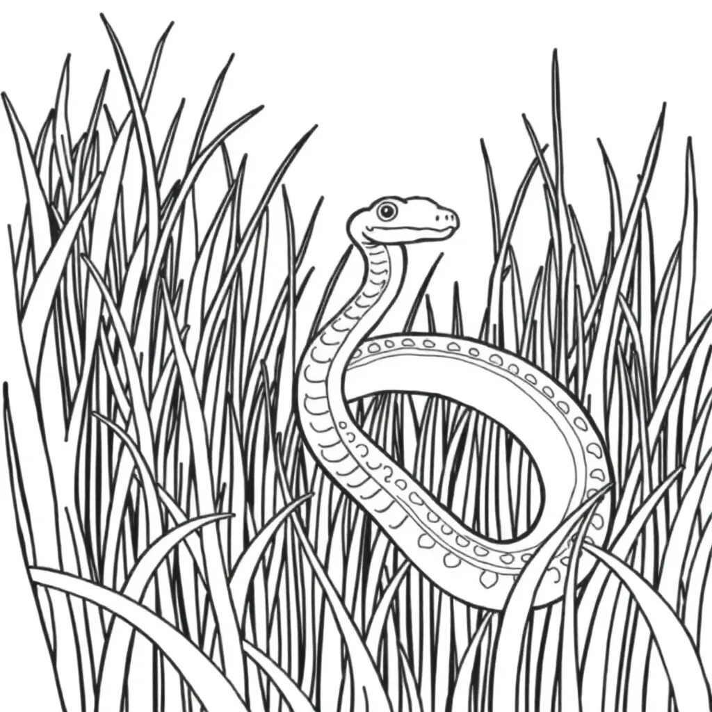 Snake coloring page