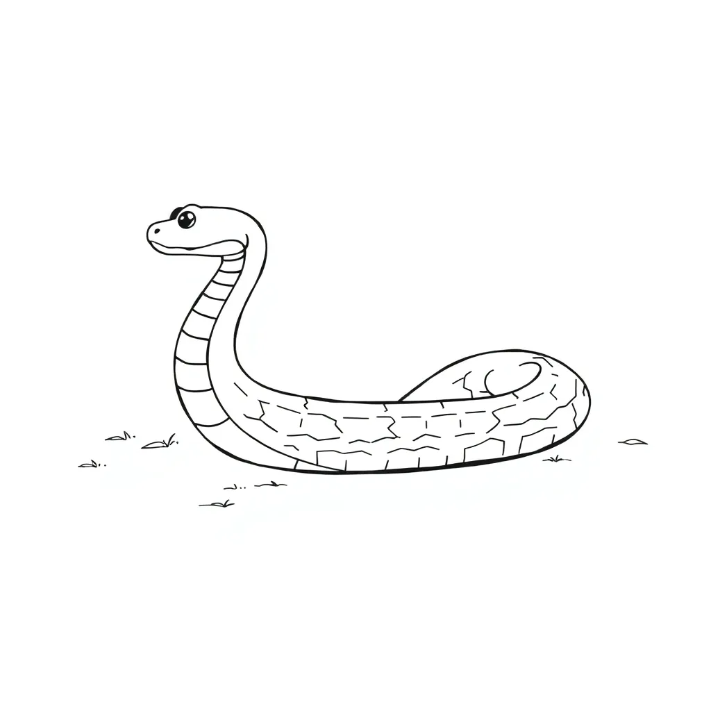 Snake coloring page