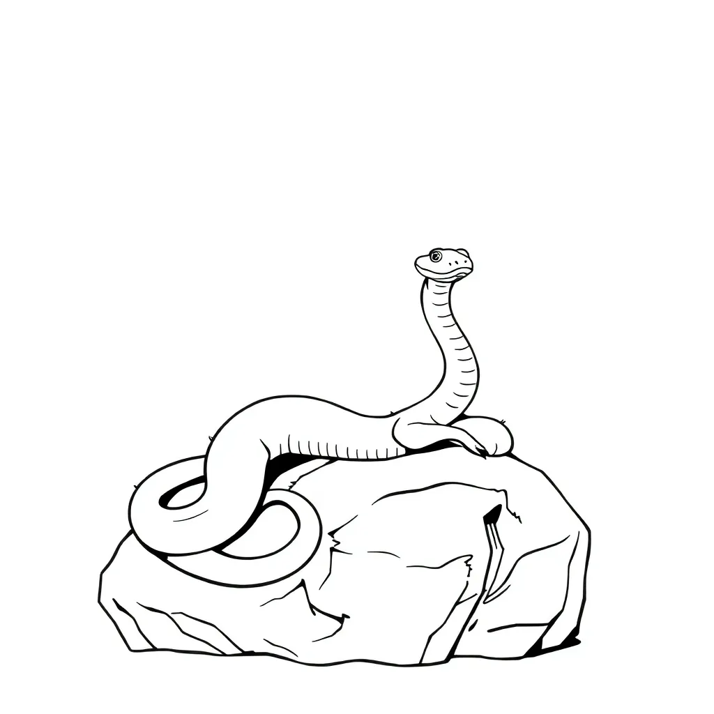 Snake coloring page