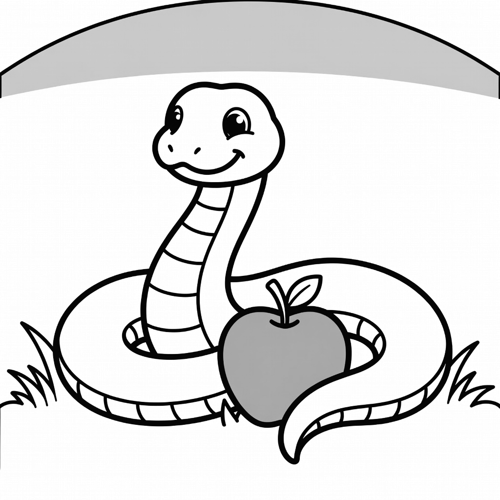 Snake coloring page