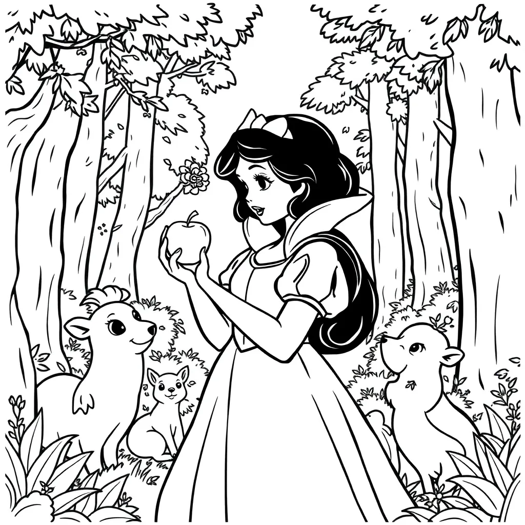 Snow White coloring page
