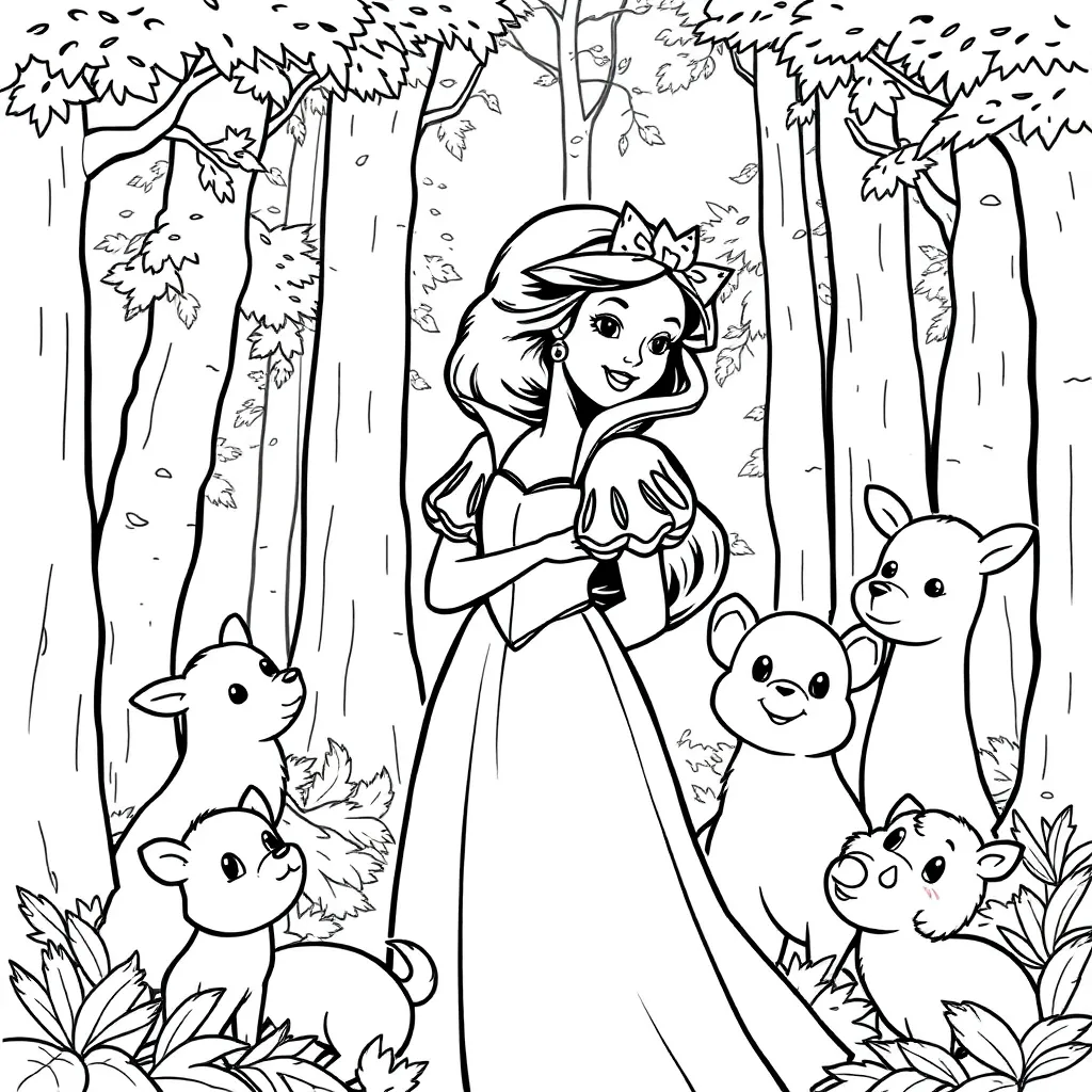 Snow White coloring page