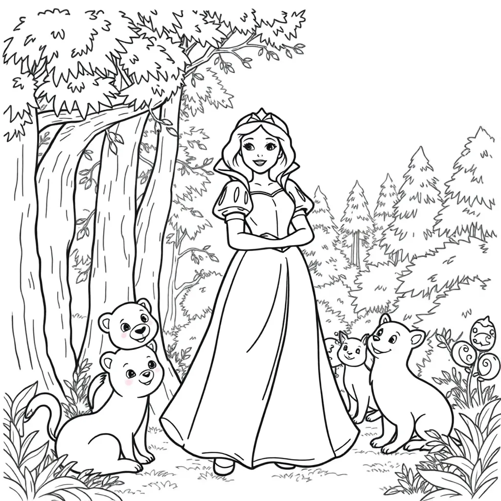 Snow White coloring page