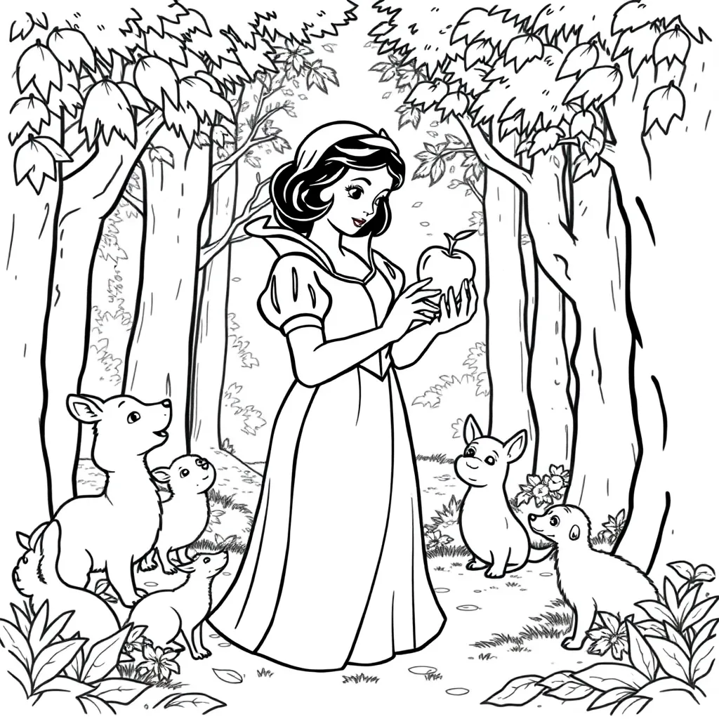 Snow White coloring page