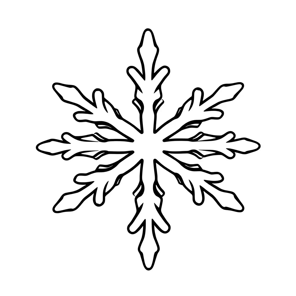 Snowflakes coloring page