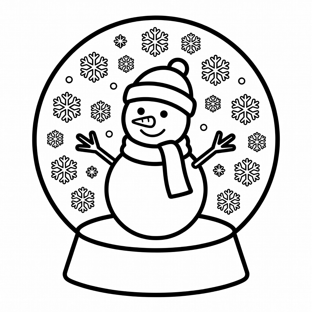 Snowman coloring page