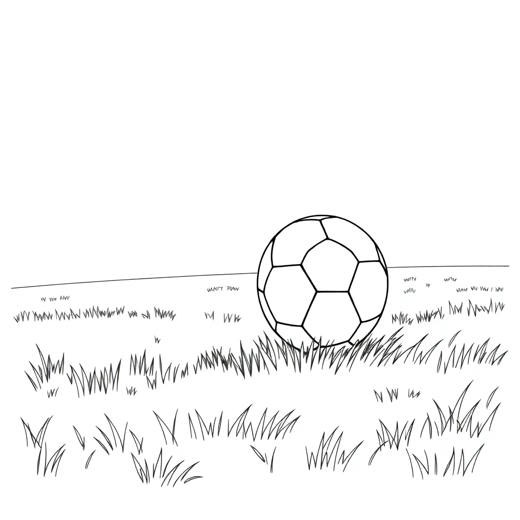 Soccer coloring page