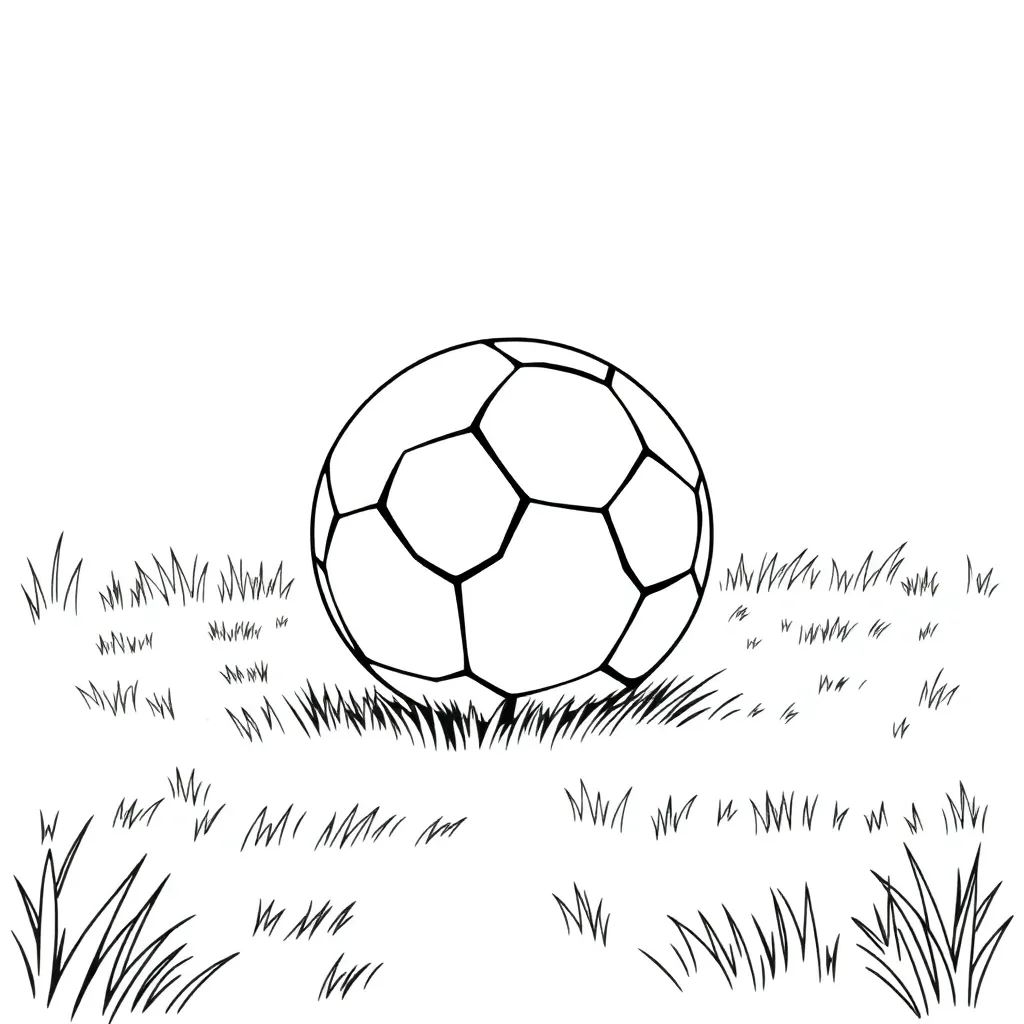 Soccer coloring page