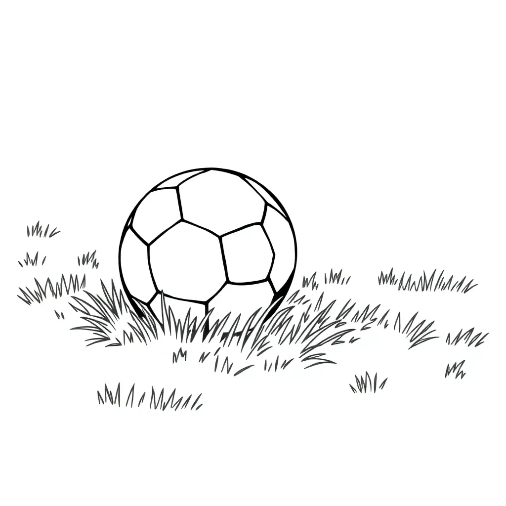 Soccer coloring page