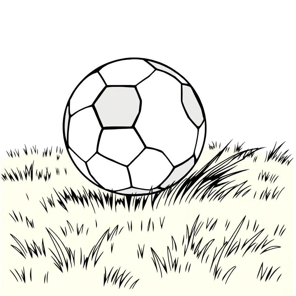Soccer coloring page