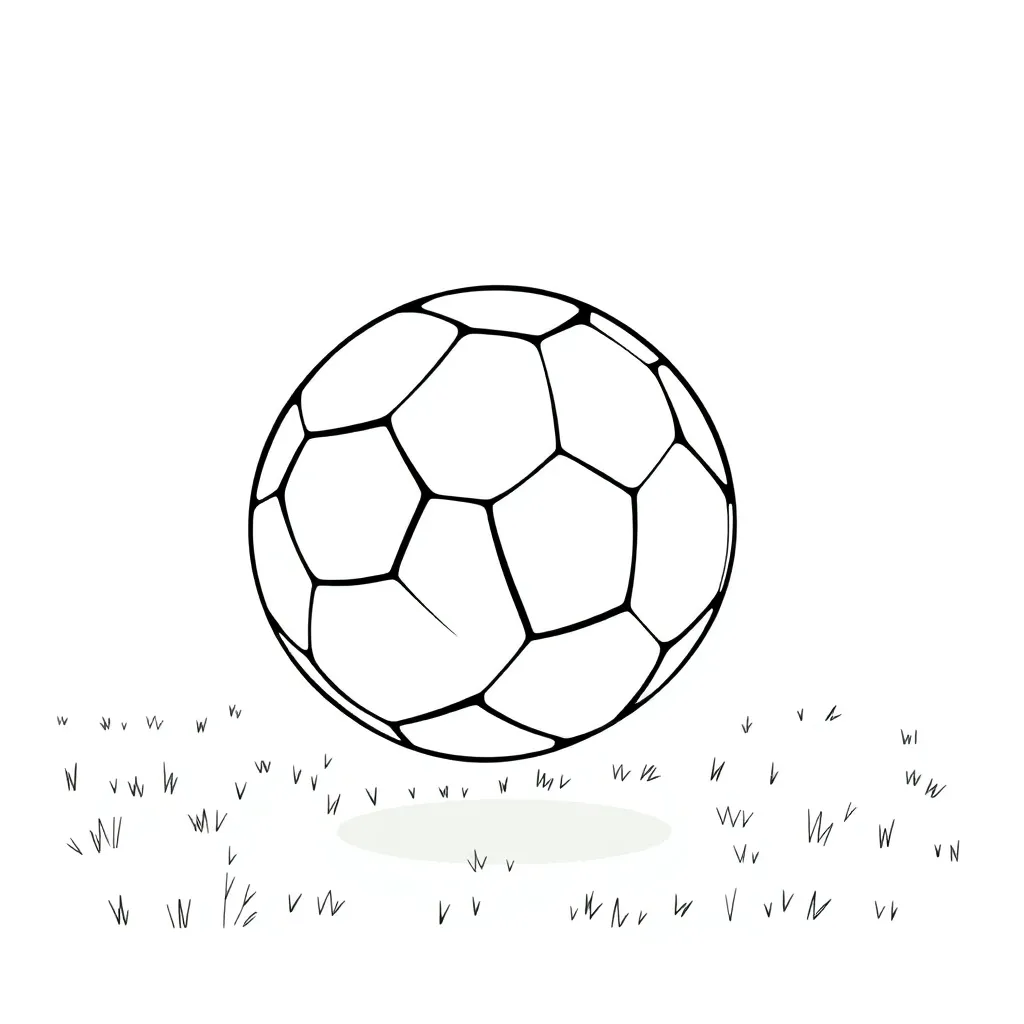 Soccer coloring page