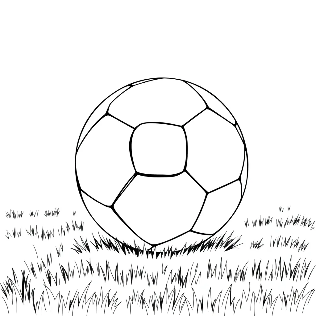 Soccer coloring page