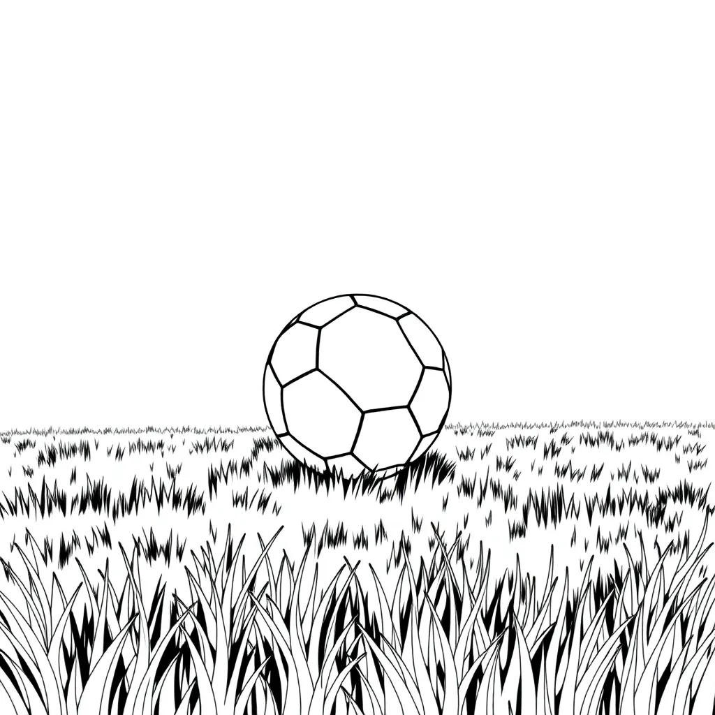Soccer coloring page
