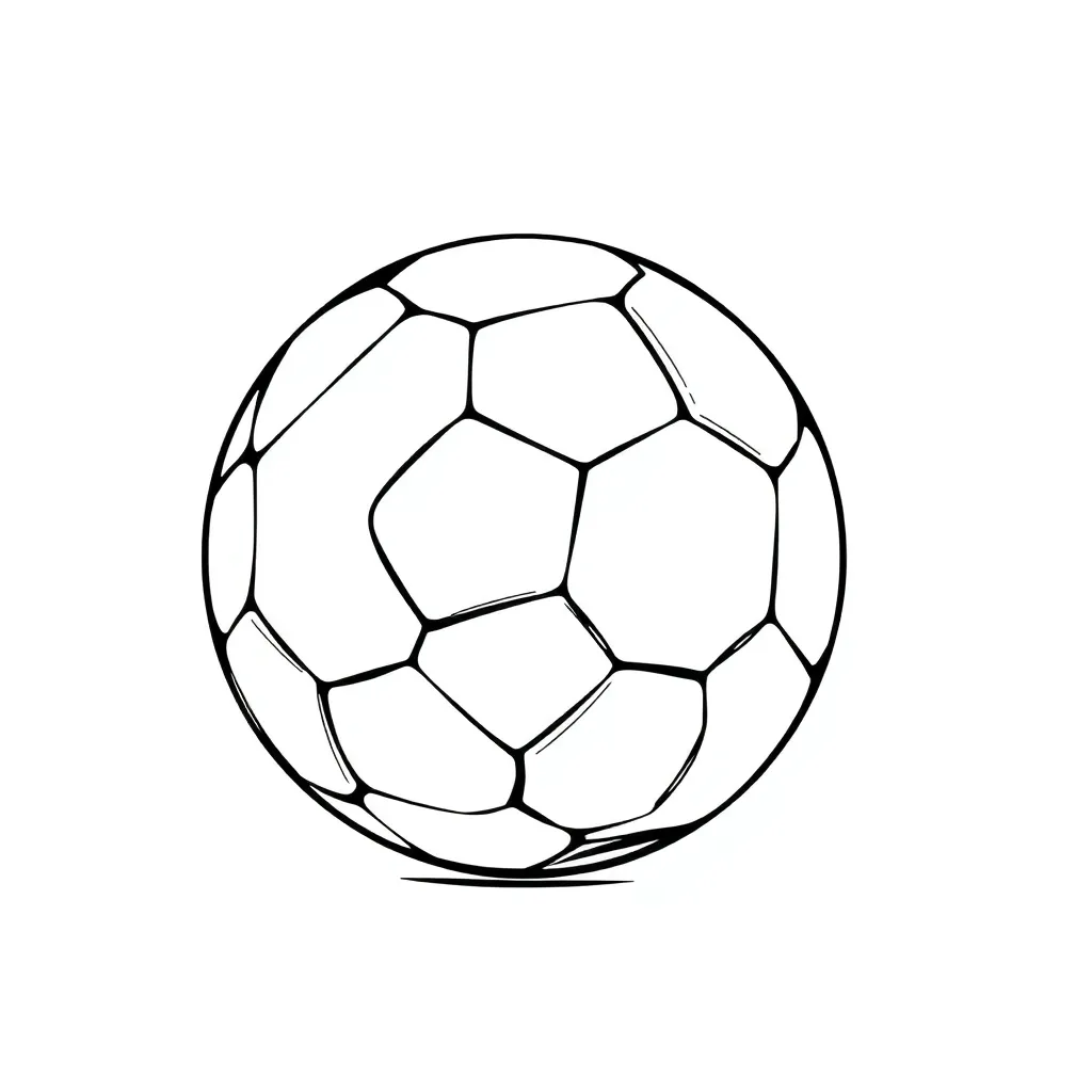 Soccer coloring page
