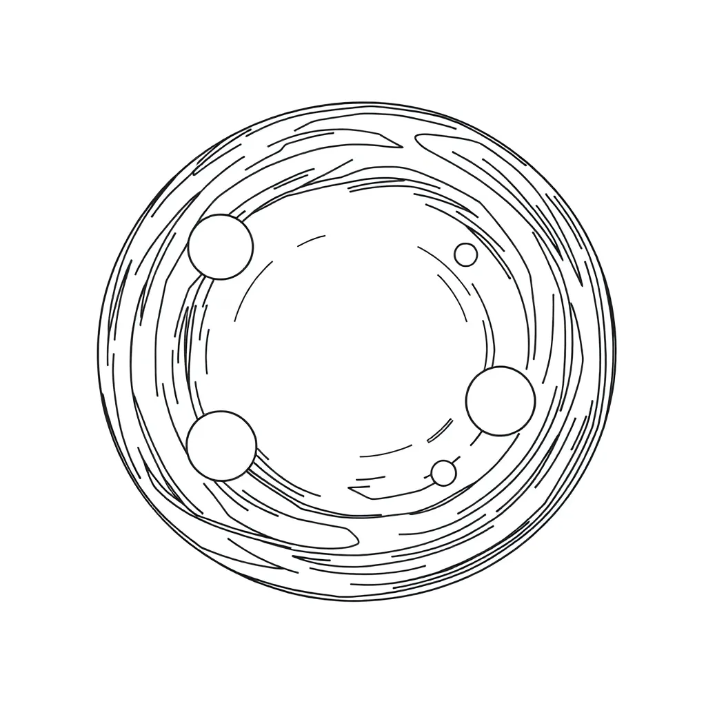 Solar System coloring page