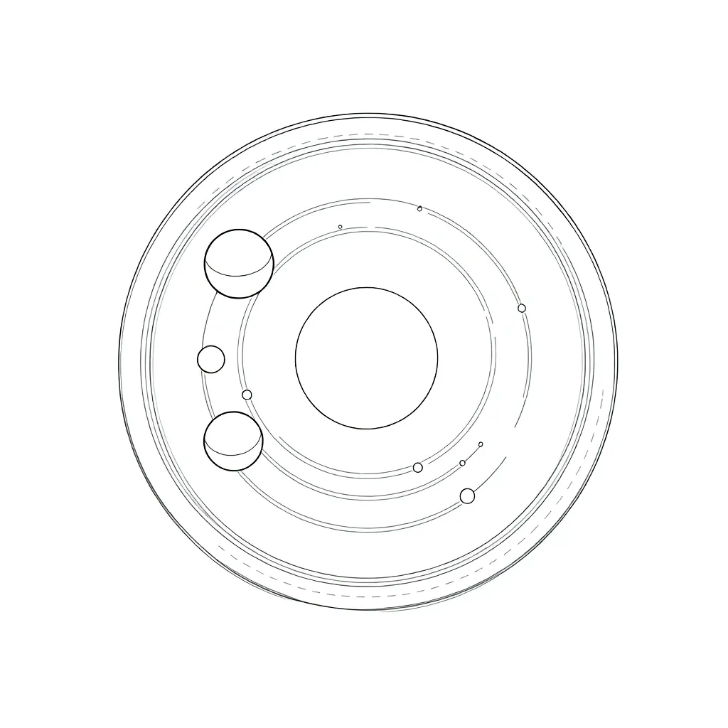 Solar System coloring page