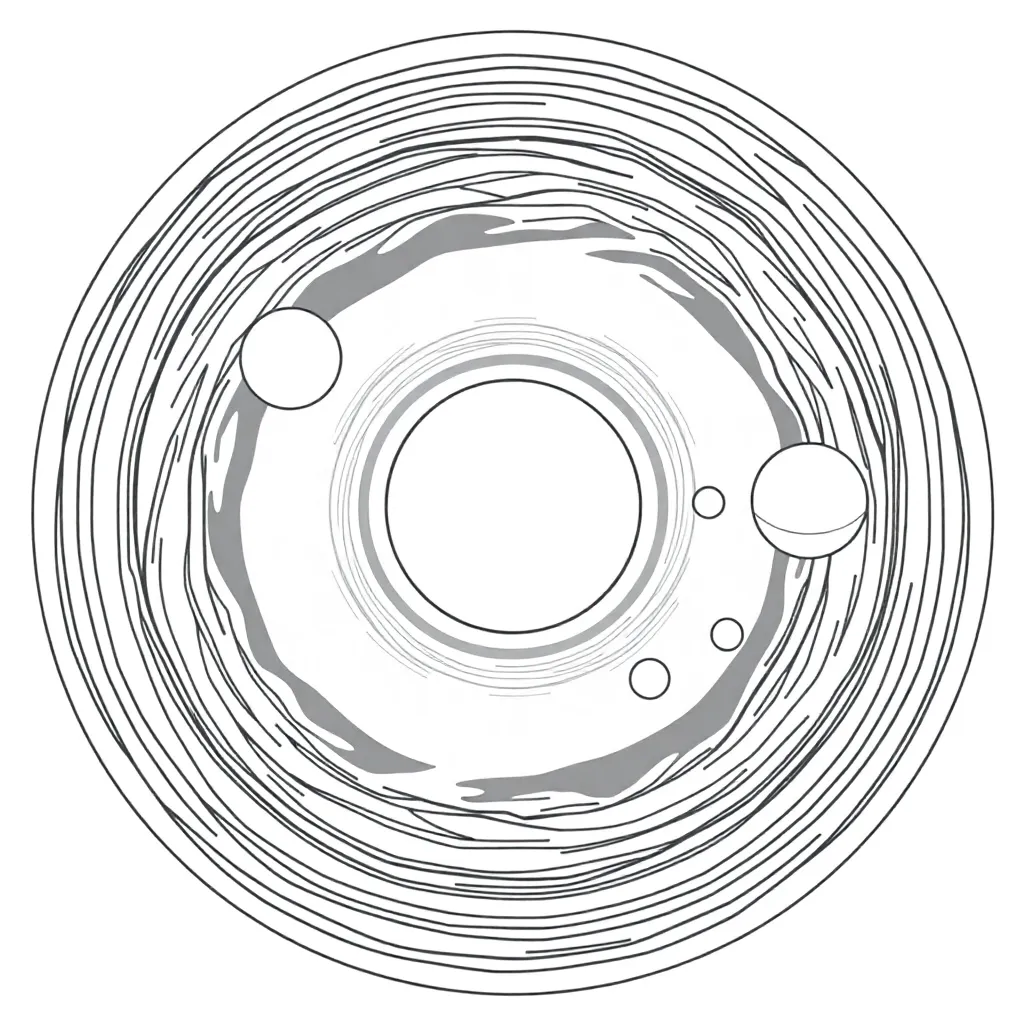 Solar System coloring page