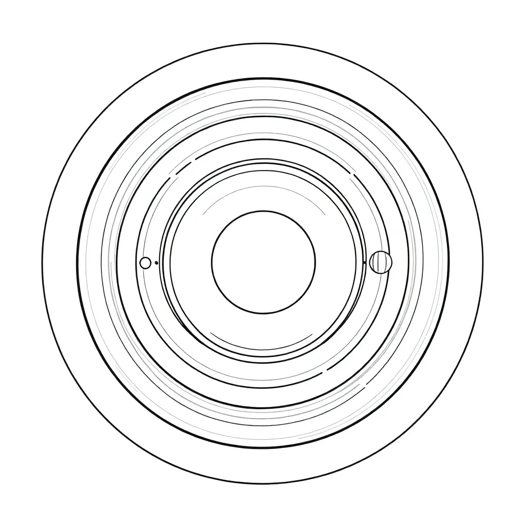 Solar System coloring page