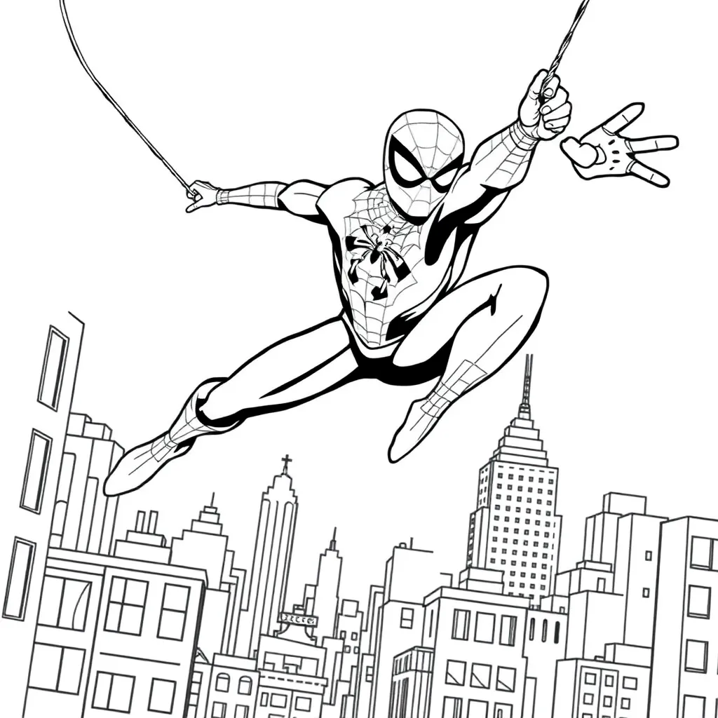 Spider-Man coloring page
