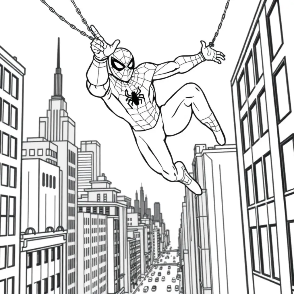 Spider-Man coloring page