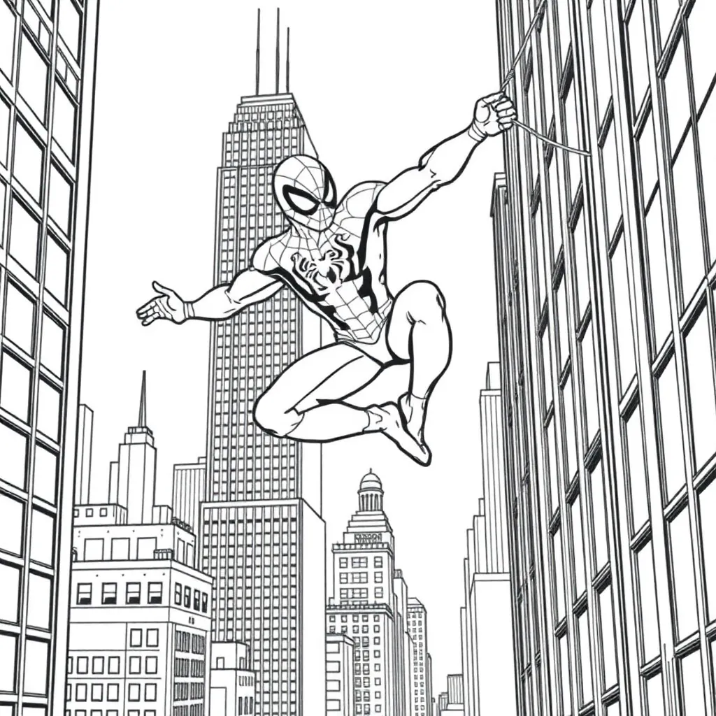 Spider-Man coloring page