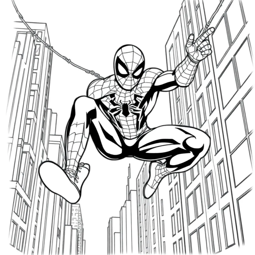 Spider-Man coloring page