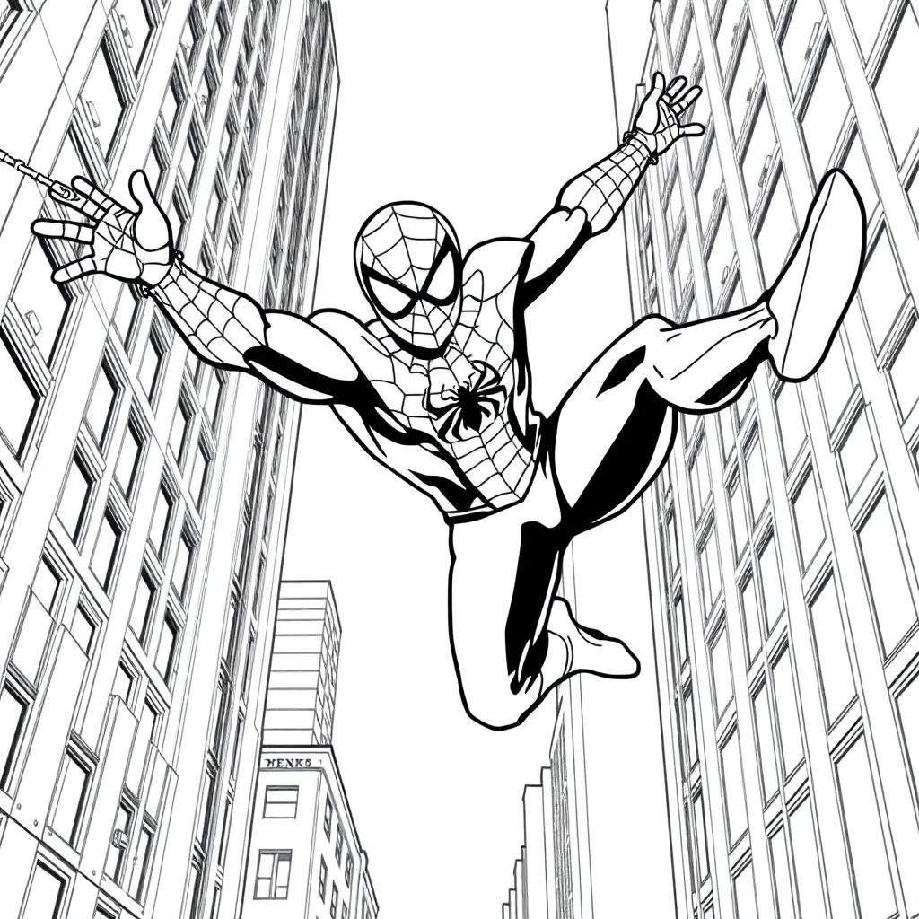 Spider-Man coloring page