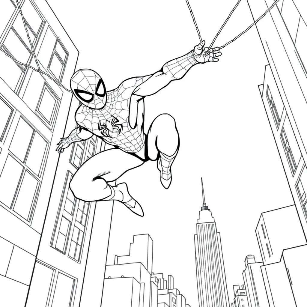 Spider-Man coloring page