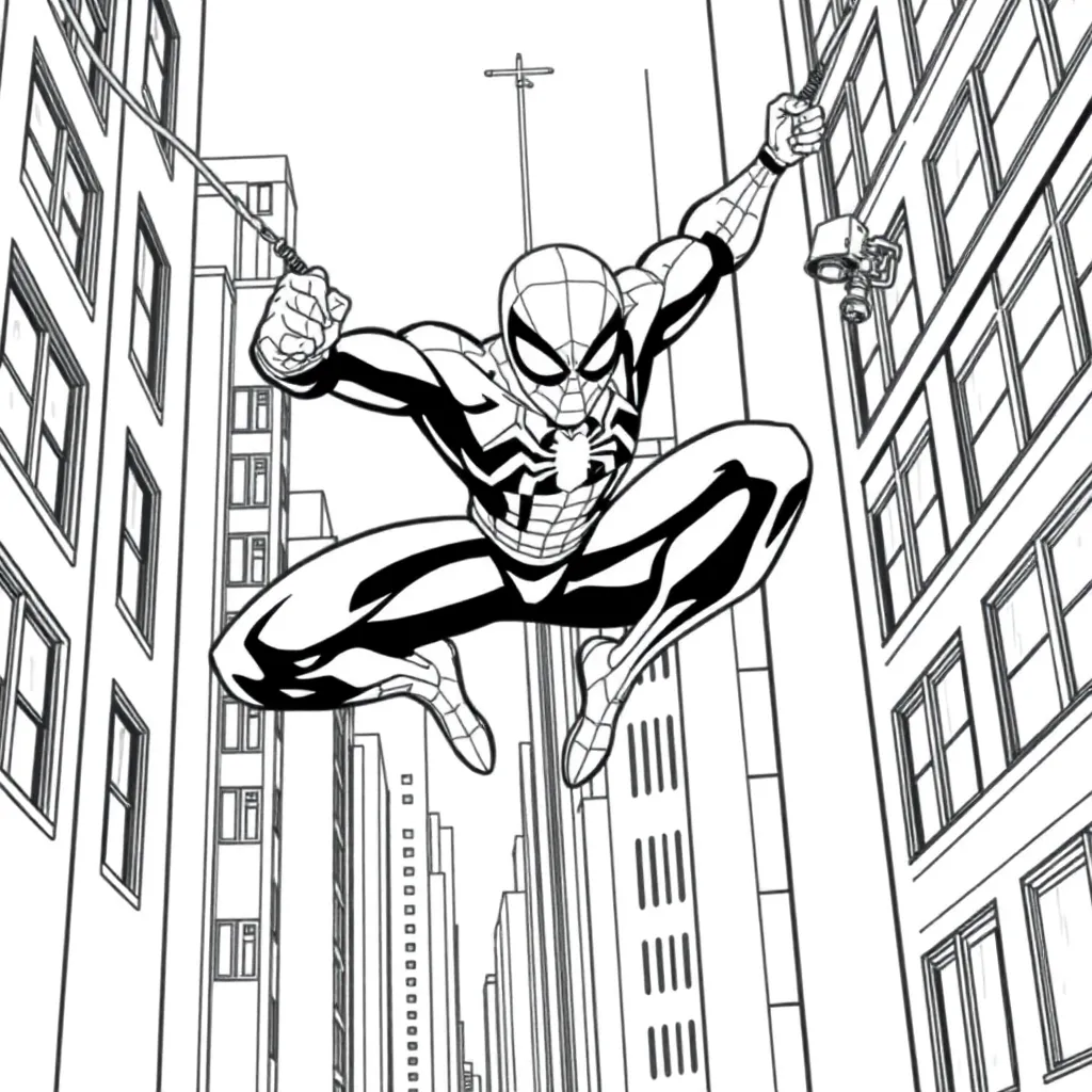Spider-Man coloring page