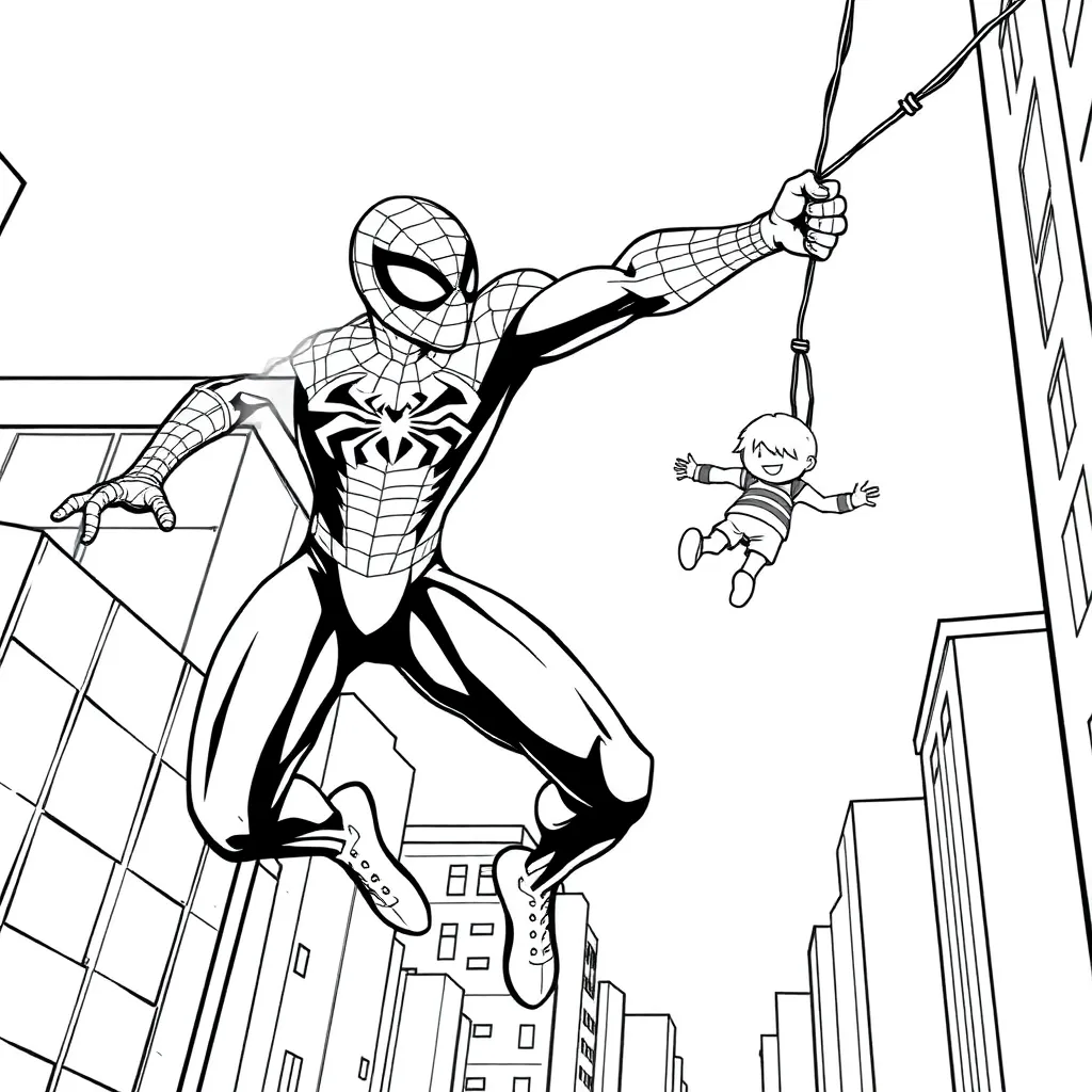 Spider-Man coloring page