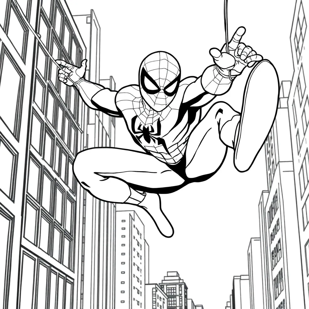 Spider-Man coloring page